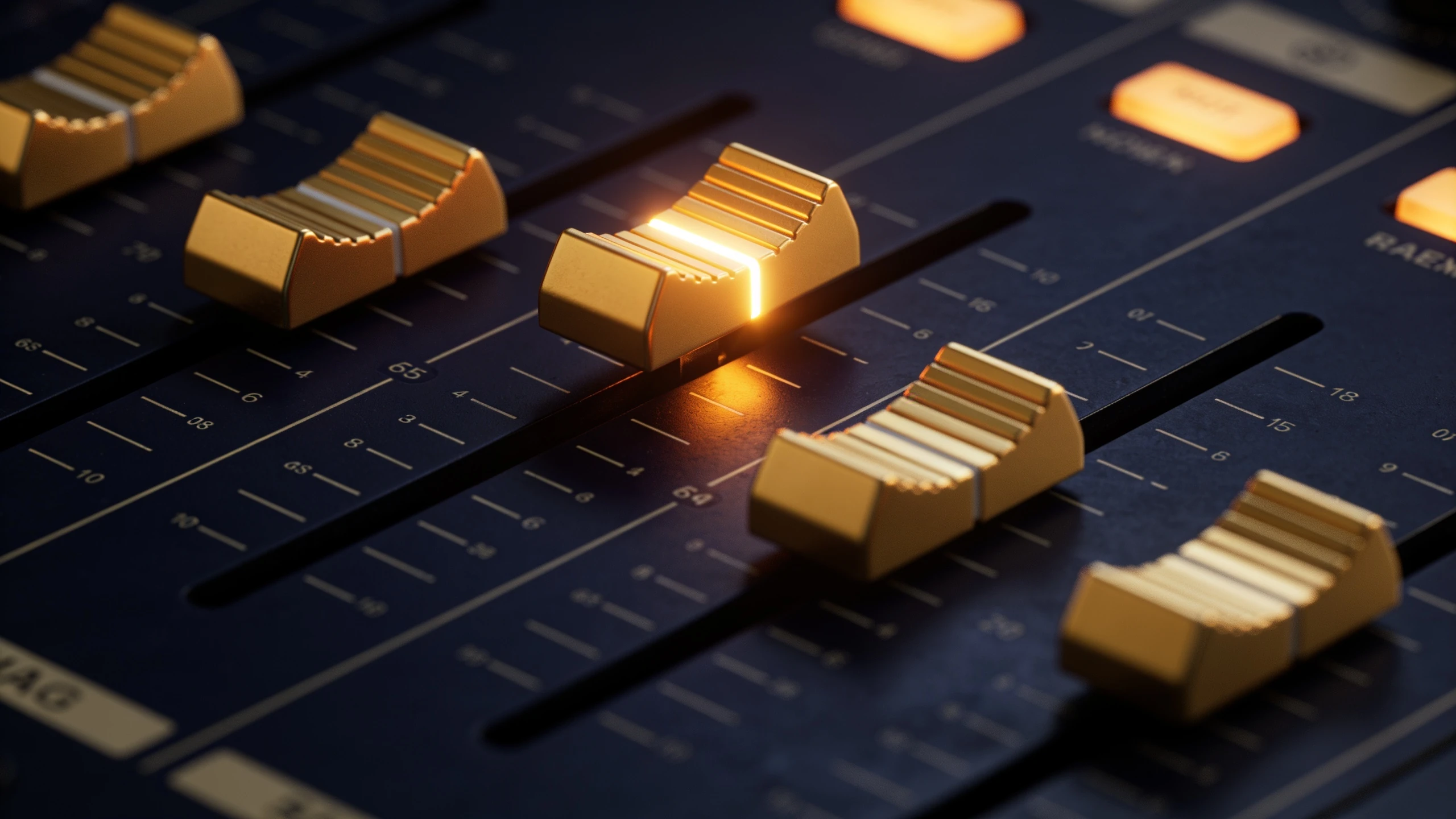 A control console of dials, taking command off rented platforms